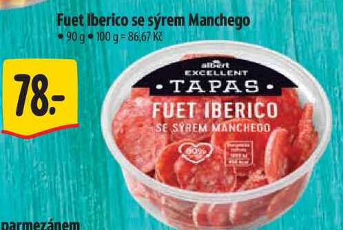 Fuet Iberico se sýrem Manchego, 90 g 