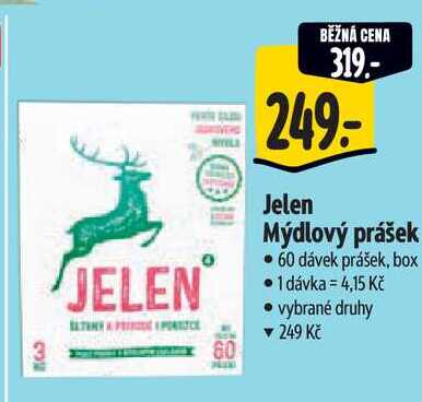 Jelen Mýdlový prášek, 60 dávek 