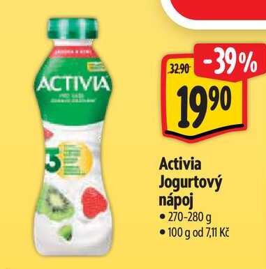 Activia Jogurtový nápoj, 270-280 g