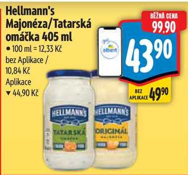 Hellmann's Majonéza/Tatarská omáčka, 405 ml