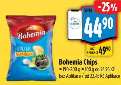 Bohemia Chips, 190-200 g
