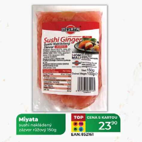 Miyata sushi nakládaný zázvor růžový 150g  
