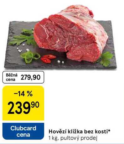 Hovězí kližka bez kosti, 1 kg 