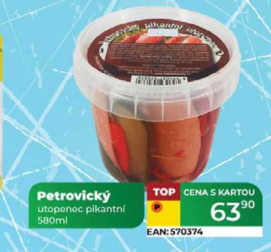 Petrovický utopenec pikantní 580ml 