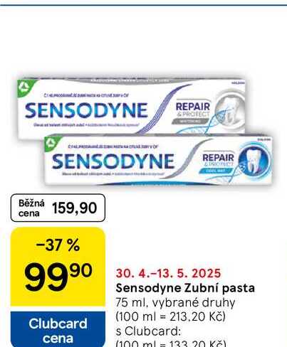 Sensodyne Zubní pasta, 75 ml