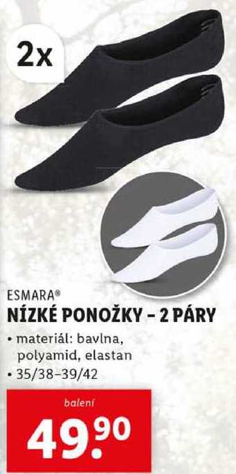 NÍZKÉ PONOŽKY - 2 PÁRY