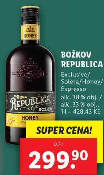 BOŽKOV REPUBLICA, 0,7 l