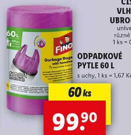 ODPADKOVÉ PYTLE 60 L, 60 ks