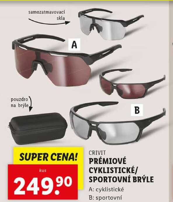 PRÉMIOVÉ CYKLISTICKÉ/SPORTOVNÍ BRÝLE 