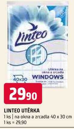 Linteo utěrka na okna a zrcadla 40 x 30 cm 