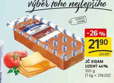 JČ EIDAM UZENÝ 44% 100g