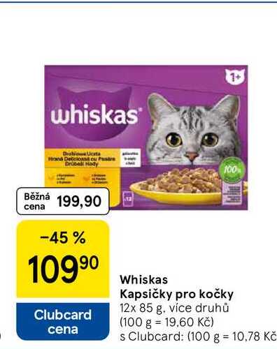 Whiskas Kapsičky pro kočky, 12x 85 g 