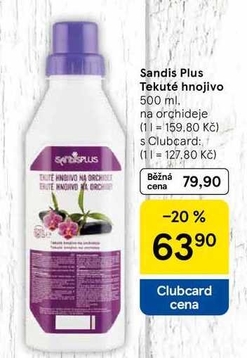 Sandis Plus Tekuté hnojivo, 500 ml. na orchideje  