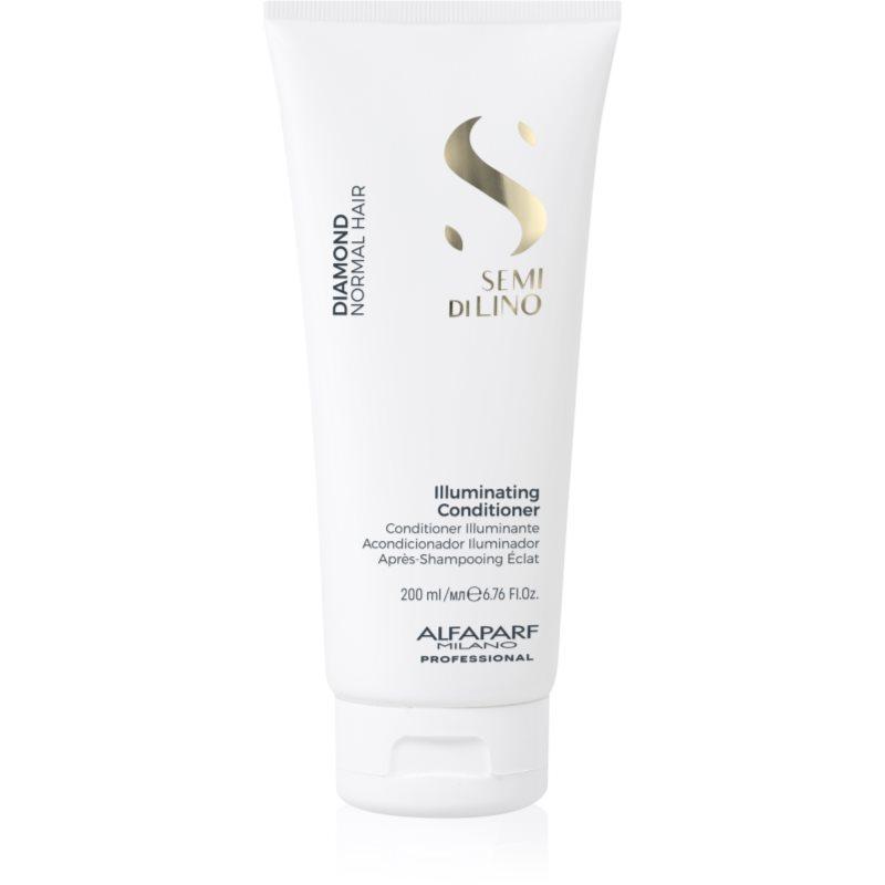 Alfaparf Milano Semi di Lino Diamond Illuminating rozjasňující kondicionér pro lesk a snadné rozčesávání vlasů 200 ml
