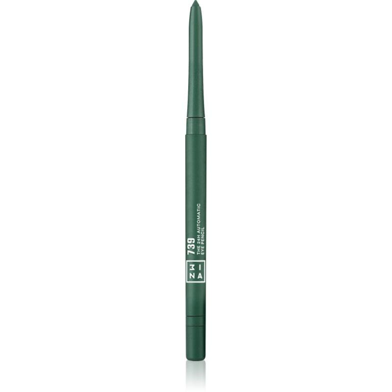 3INA The 24H Automatic Eye Pencil dlouhotrvající tužka na oči odstín 739 - Green 0,28 g