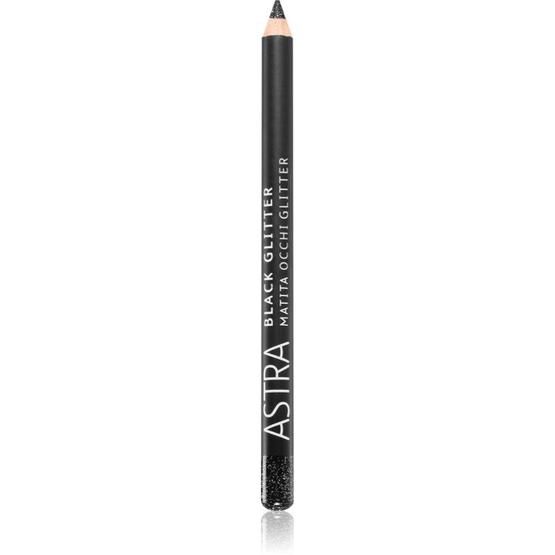 Astra Make-up Black Glitter třpytivá linka na oči v tužce odstín Deep Black 1,1 g