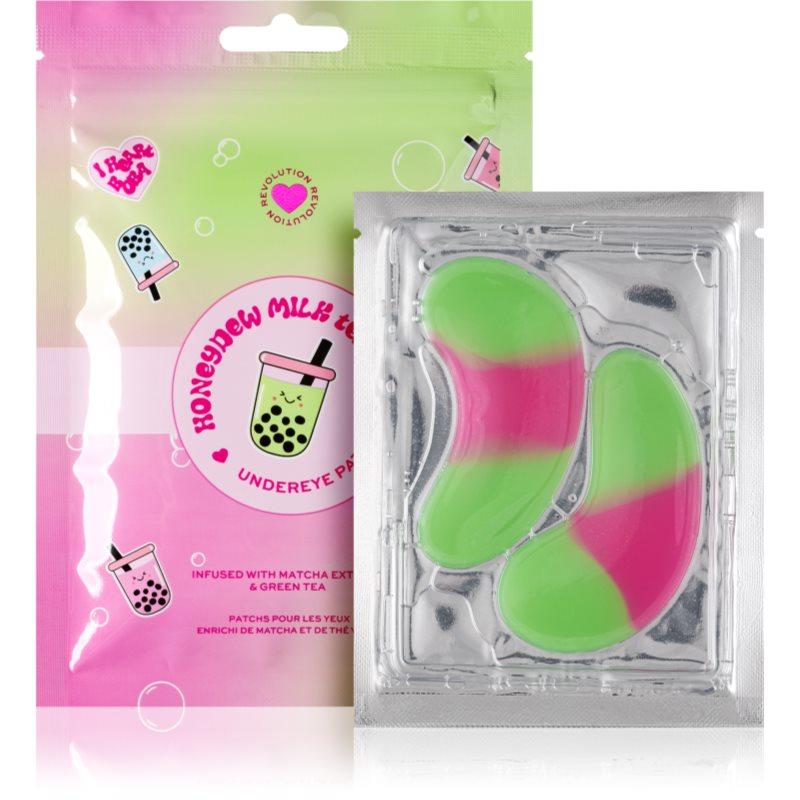 I Heart Revolution Bubble Tea Honeydew Milk Tea regenerační a hydratační maska na obličej 2 ks