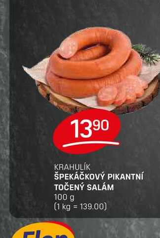 ŠPEKÁČKOVÝ PIKANTNÍ TOČENÝ SALÁM 100g