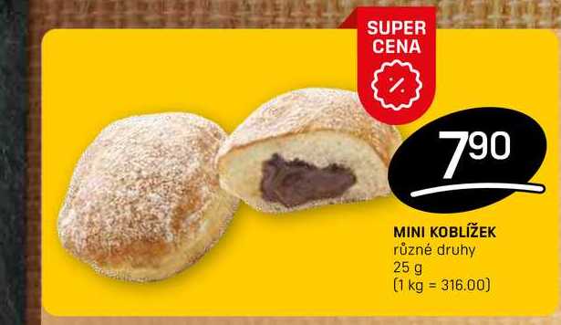 MINI KOBLÍŽEK různé druhy 25 g