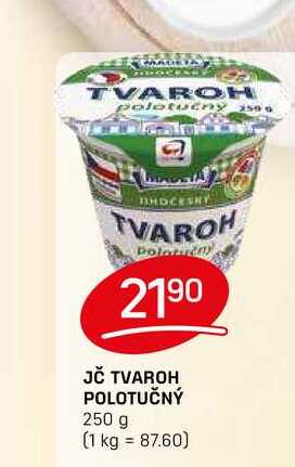 JČ TVAROH POLOTUČNÝ 250 g