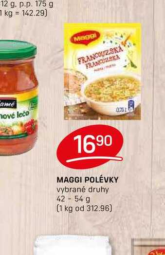 MAGGI POLÉVKY vybrané druhy 42 - 54 g