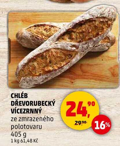 CHLÉB DŘEVORUBECKÝ VÍCEZRNNÝ, 405 g 