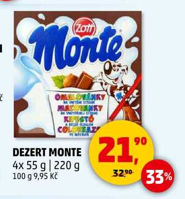 DEZERT MONTE, 4x 55 g
