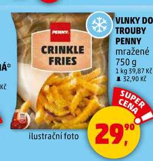 VLNKY DO TROUBY PENNY mražené, 750 g 
