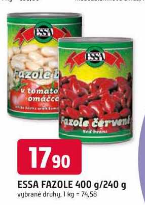 ESSA FAZOLE 400 g/240 g 