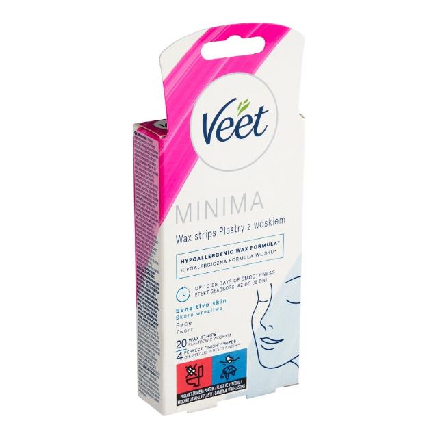 Veet Minima Voskové pásky na obličej