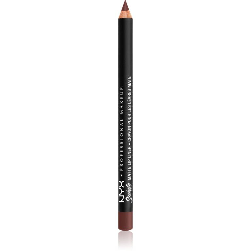 NYX Professional Makeup Suede Matte Lip Liner matná tužka na rty odstín 55 Cold Brew 1 g