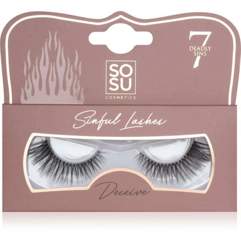 SOSU Cosmetics Deadly Sins Lashes umělé řasy Deceive 1 ks