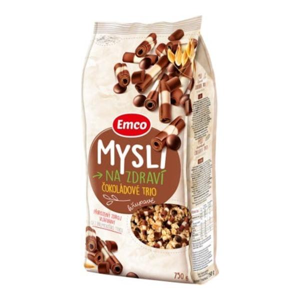 Emco Mysli na Zdraví Křupavé Čokoládové trio