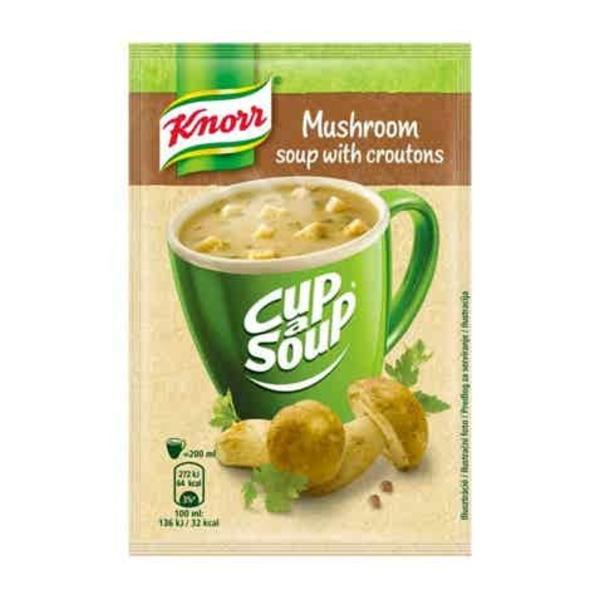 Knorr Cup a Soup Hříbková instantní polévka s krutony