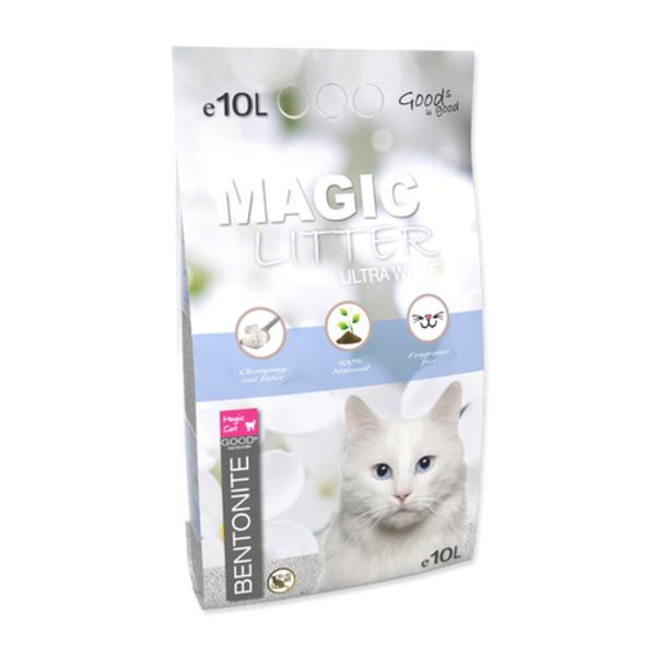 Magic Cat Kočkolit Magic Litter Bentonite Ultra White 10L