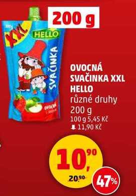 HELLO OVOCNÁ SVAČINKA XXL různé druhy, 200 g 