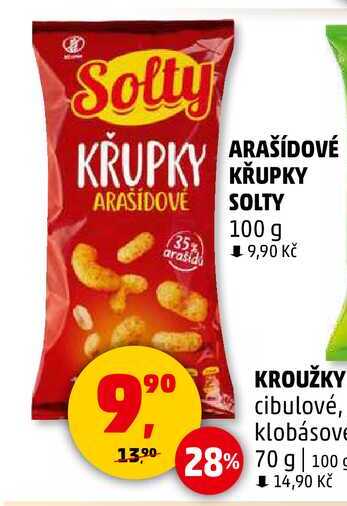 Solty ARAŠÍDOVÉ křupky, 100 g