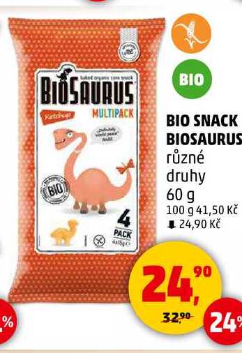 BIO SNACK BIOSAURUS různé druhy, 60 g 