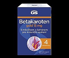 GS Betakaroten gold 15 mg 80 + 40 kapslí
