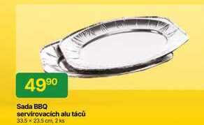 Sada BBQ servirovacích alu tácu 33.5 x 23.5 cm, 2 ks 