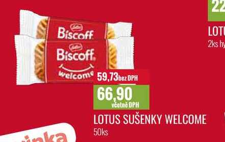 LOTUS SUŠENKY WELCOME 50ks 