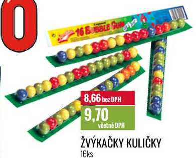 ŽVÝKAČKY KULIČKY 16ks 