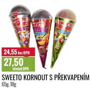 SWEETO KORNOUT S PŘEKVAPENÍM 65g,18g 