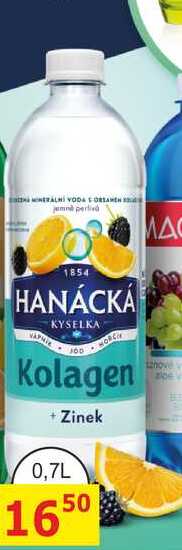 HANÁCKÁ KYSELKA Kolagen + Zinek 0,7L 