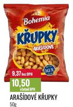 ARAŠÍDOVÉ KŘUPKY 50g 