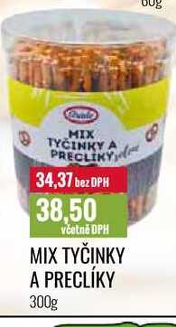 MIX TYČINKY A PRECLÍKY 300g 