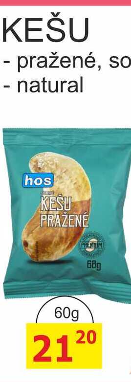 KEŠU - pražené 60g 