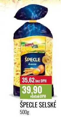 ŠPECLE SELSKÉ 500g 