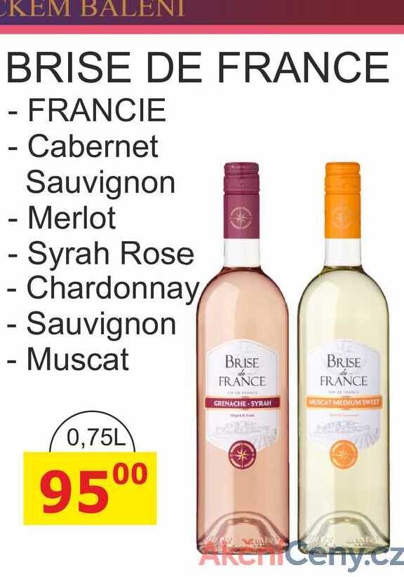 BRISE DE FRANCE Merlot 0,75L 