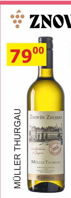 ZNOVÍN 0,75L MÜLLER THURGAU  